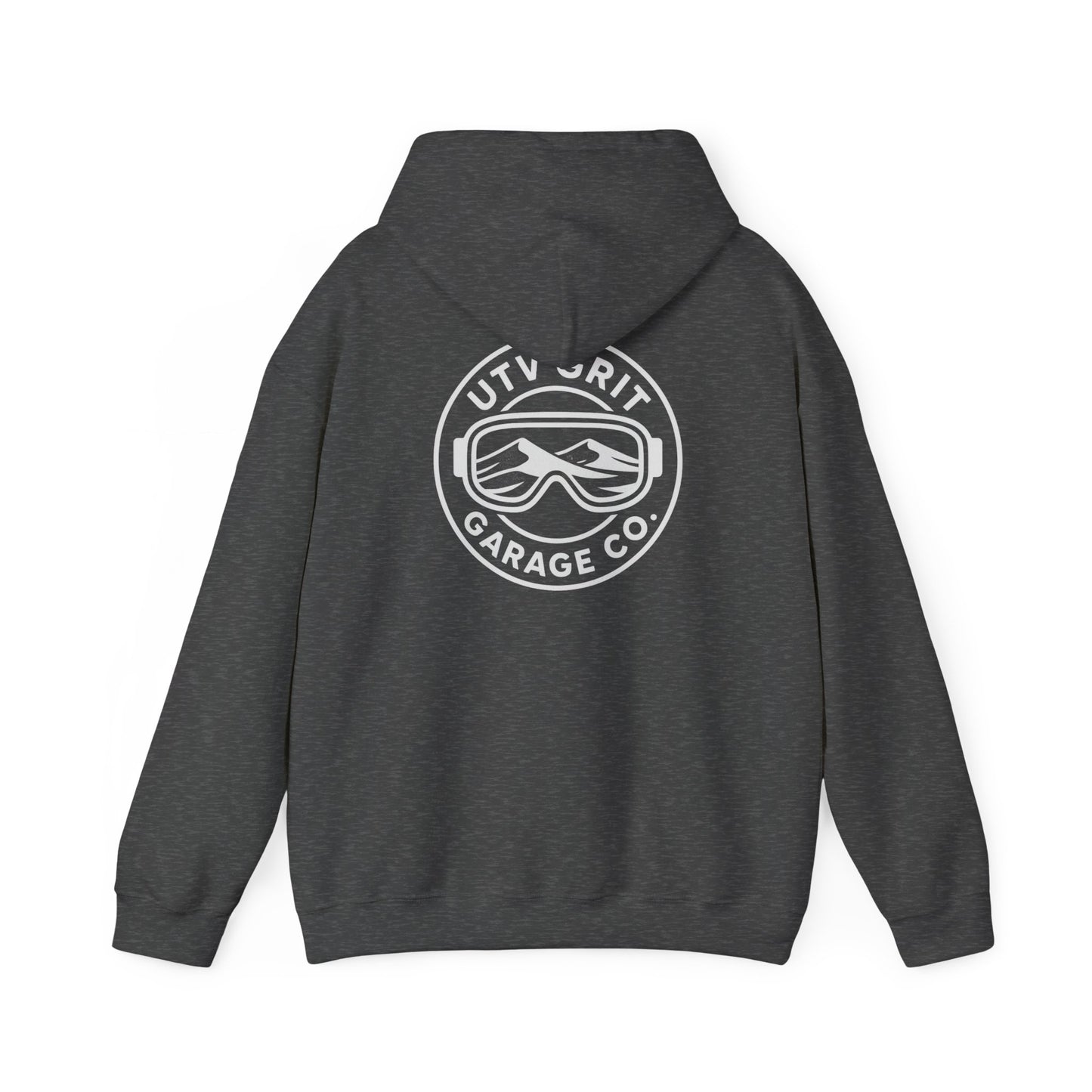 UTV Grit Garage Co. White Googles Hoodie