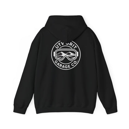UTV Grit Garage Co. White Googles Hoodie