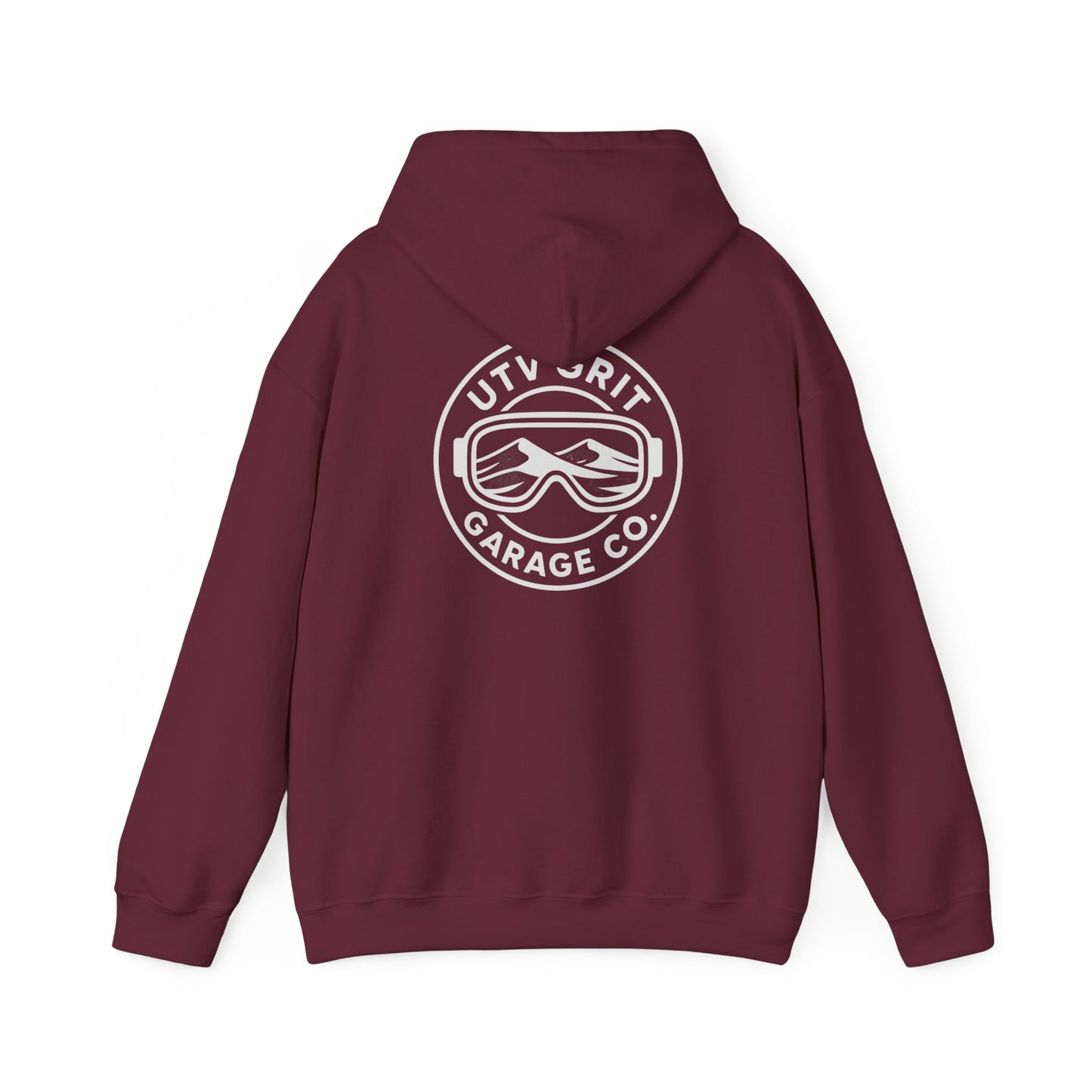 UTV Grit Garage Co. White Googles Hoodie