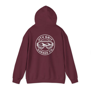 UTV Grit Garage Co. White Googles Hoodie