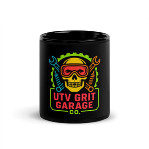UTV Grit Garage Co. Black Glossy Mug