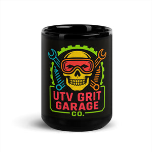 UTV Grit Garage Co. Black Glossy Mug
