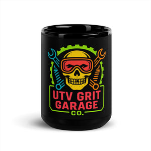 UTV Grit Garage Co. Black Glossy Mug