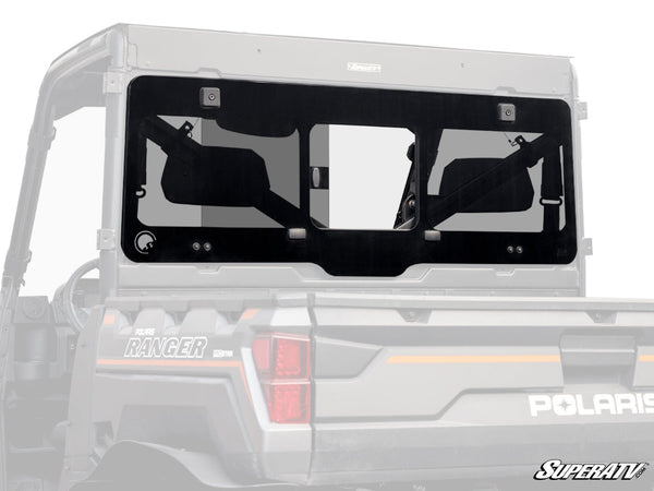 SuperATV - Polaris Ranger XP 1000 Sliding Rear Glass Windshield